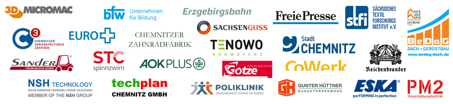 Logos von Unternehmen, die am NAKA-Projekt teilnehmen.